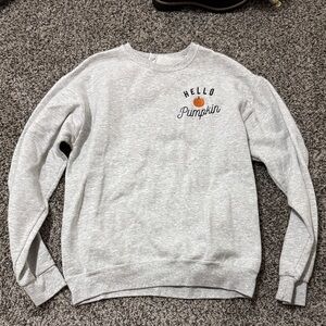 Gray 'Hello Pumpkin' Crewneck